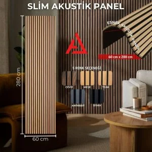 Slim Model Akustik Duvar Paneli
