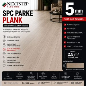 Suya Dayanıklı NextStep Spc Parke Plank 5 mm